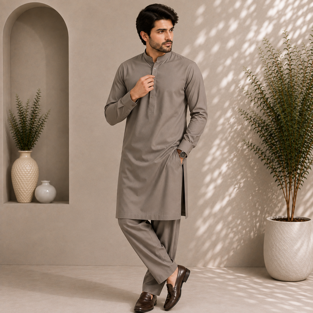 Signature Cotton Taupe Grey