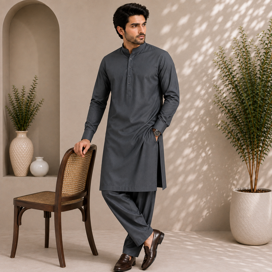 Signature Cotton  Charcoal Grey
