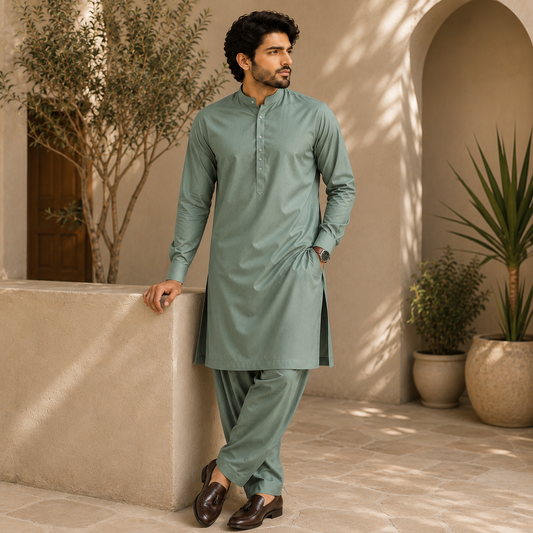 Gull Ahmad Washing Wear Sea Green
