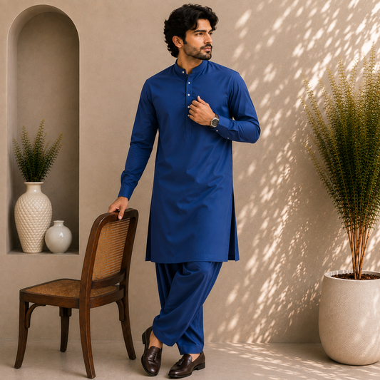 Gull Ahmad Washing Wear Royal Blue