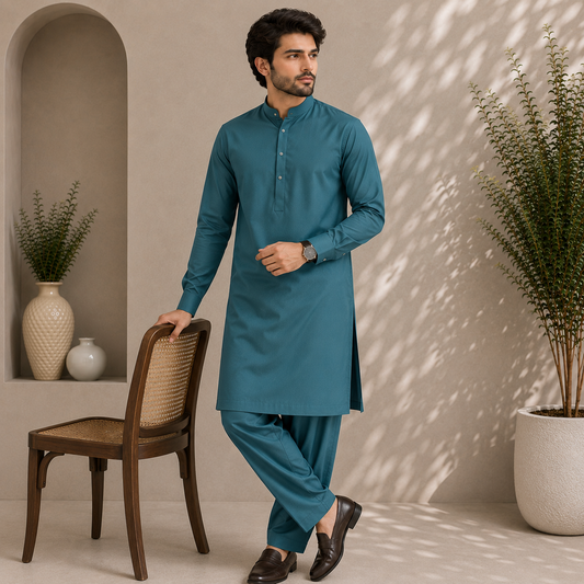 Signature Cotton Teal Blue