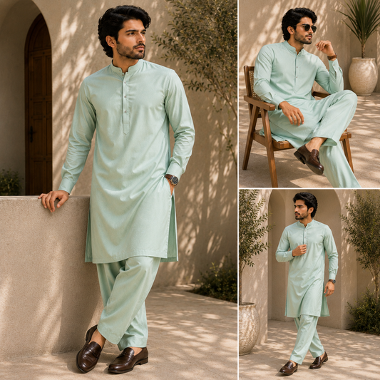 Gull Ahmad Washing Wear – Mint Green