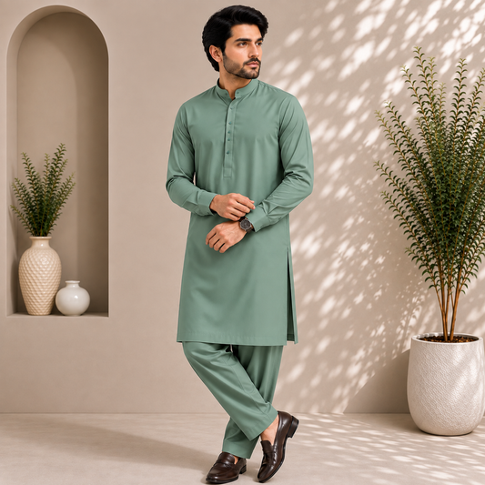 Signature Cotton  Sea Green