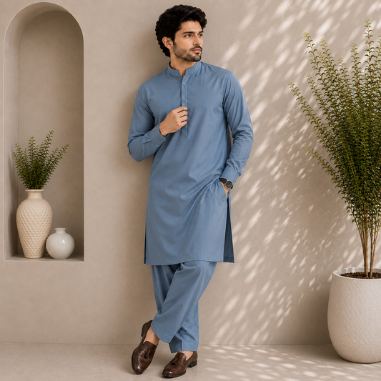 Signature Cotton Dusty Blue