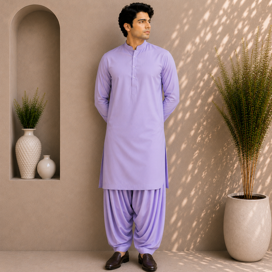 Gull Ahmad Washing Wear Lilac  Men's