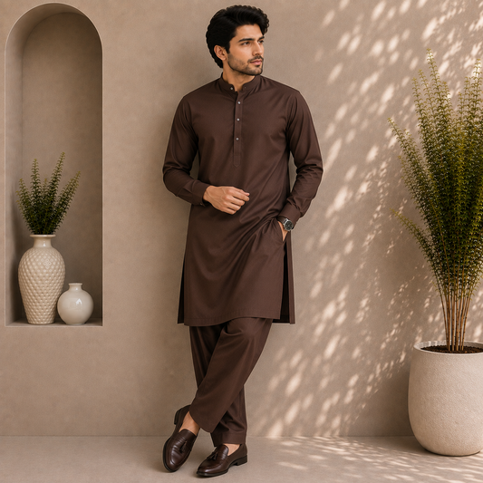 Gull Ahmad Washing Wear Chocolate Brown