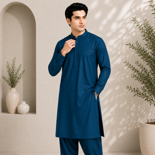 Roman Gold Petrol Blue