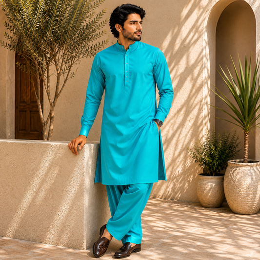 Gull Ahmad Washing Wear Turquoise